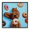 Stupell Industries Funny Dog Licking Donut Framed Giclee Art